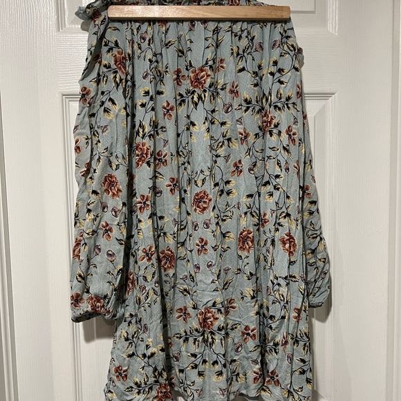 Xhilaration Blue Floral Formal Mini Dress - Picture 9 of 10